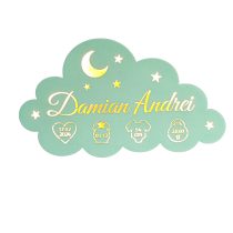 Lampa veghe bebe personalizata cu nume si datele nasterii