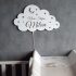 Lampa veghe norisor alba, personalizata cu 3 nume