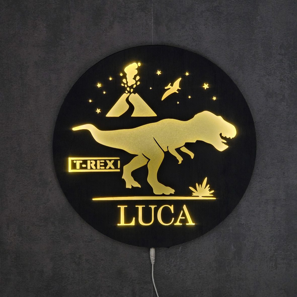 Lampa veghe cu dinozaur T Rex
