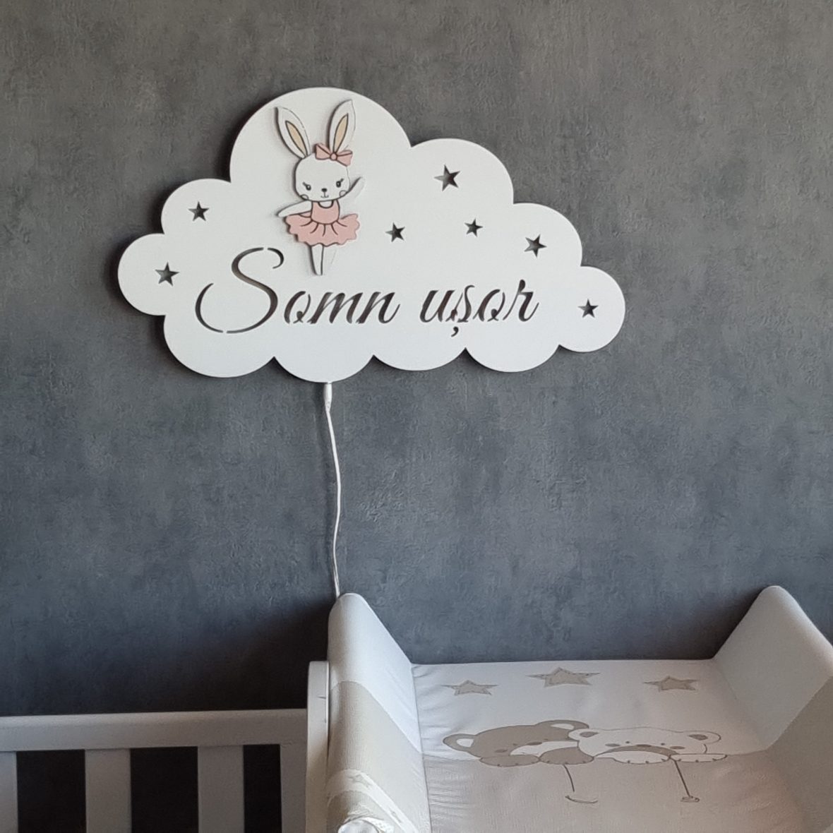 Lampa de veghe bebe Somn Usor cu iepuras