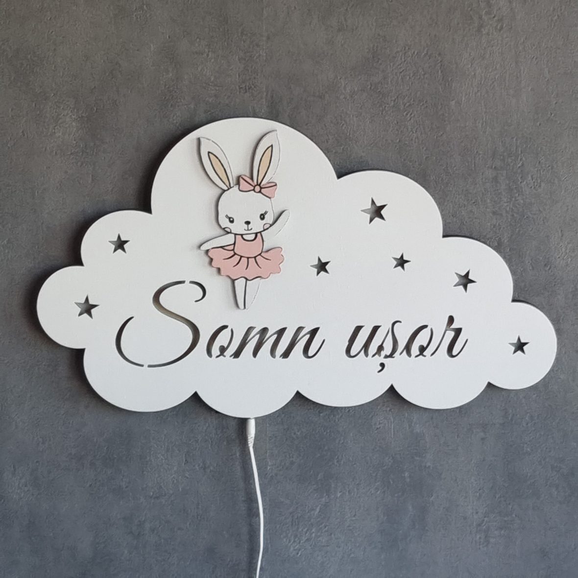 Lampa de veghe bebe Somn Usor cu iepuras