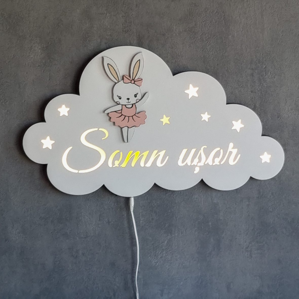 Lampa de veghe bebe Somn Usor cu iepuras