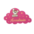 Lampa de veghe bebe cu nume si ursulet magenta