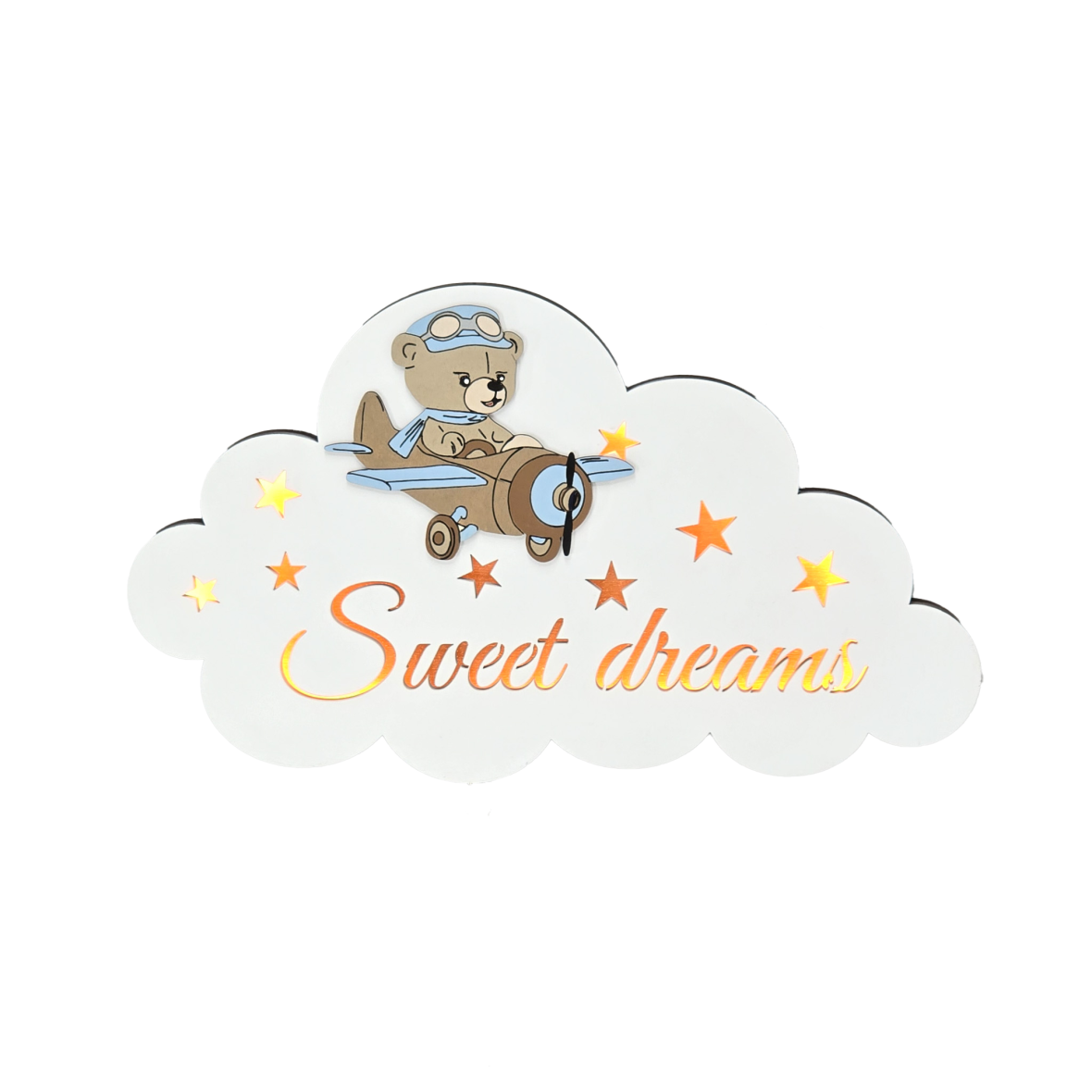 Lampa de veghe Sweet dreams – ursulet aviator