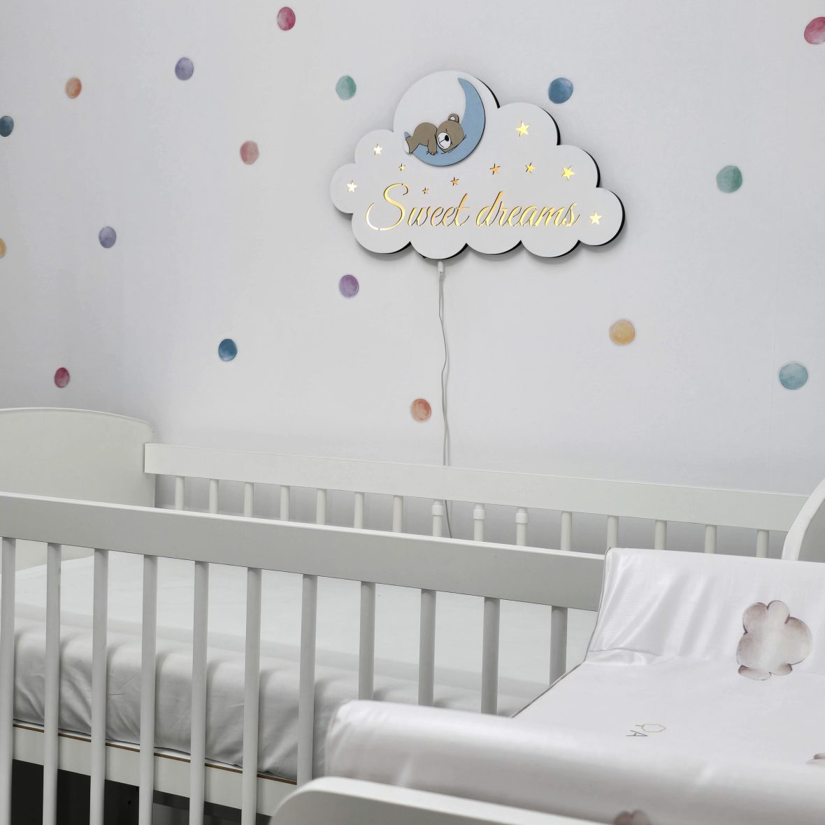 Lampa de veghe Sweet dreams – ursulet pe luna