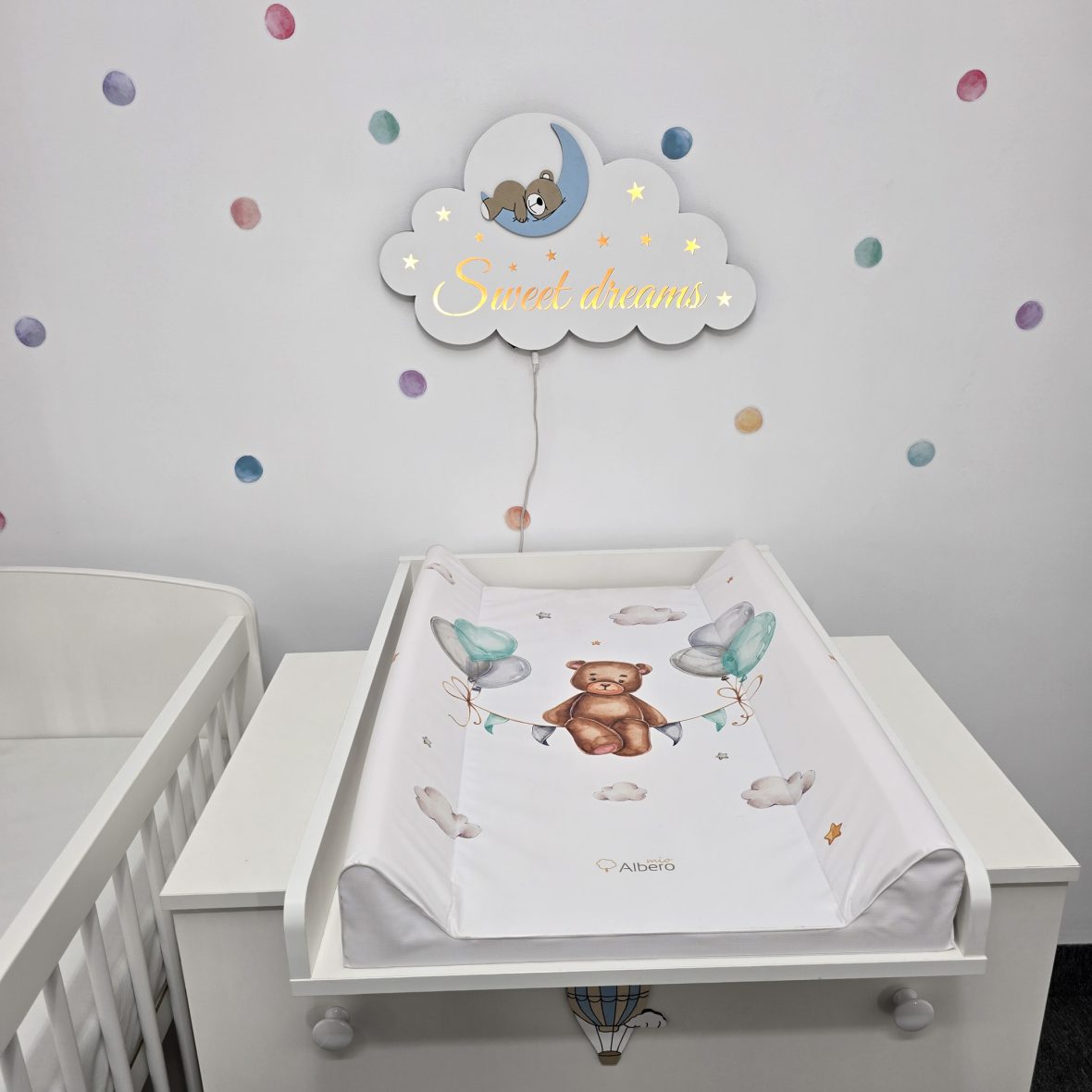 Lampa de veghe Sweet dreams – ursulet pe luna