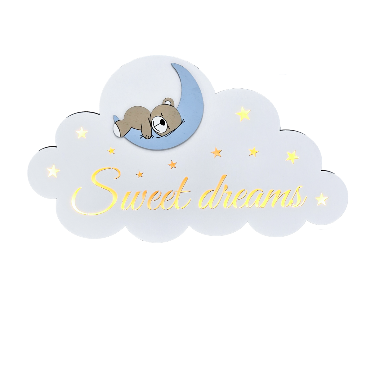 Lampa de veghe Sweet dreams – ursulet pe luna