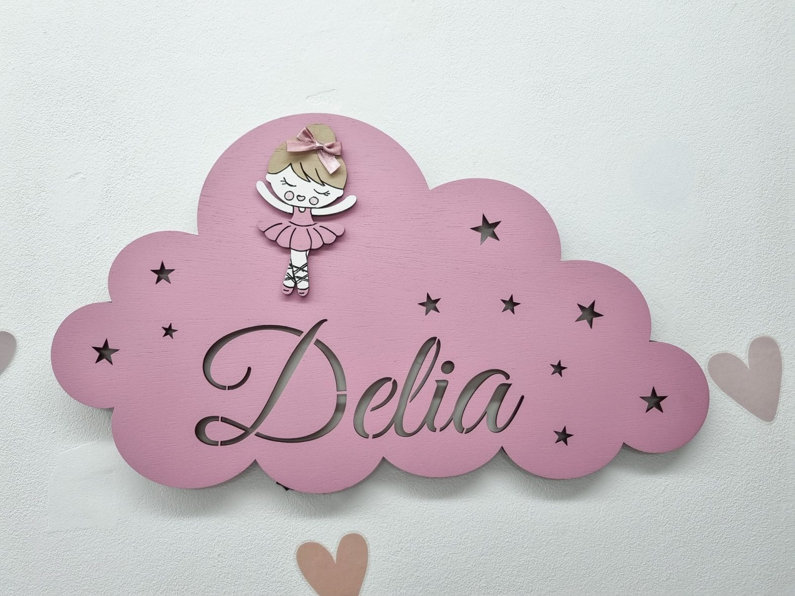 Lampa bebe personalizata cu balerina plamamaniu