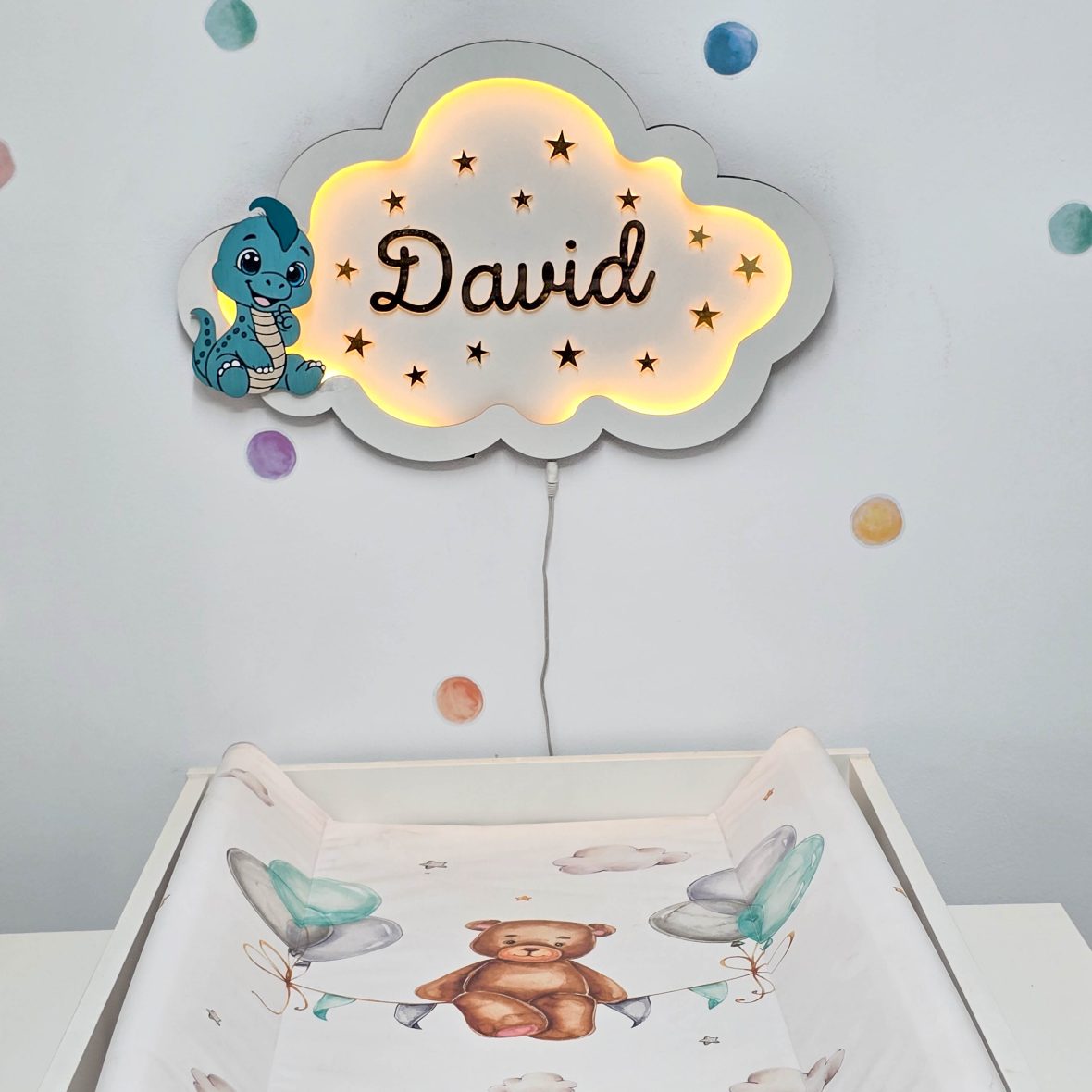 Lampa de veghe cu dino