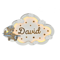 Lampa de veghe cu ursulet aviator