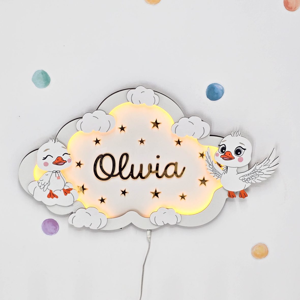 Lampa de veghe cu doua ratuste