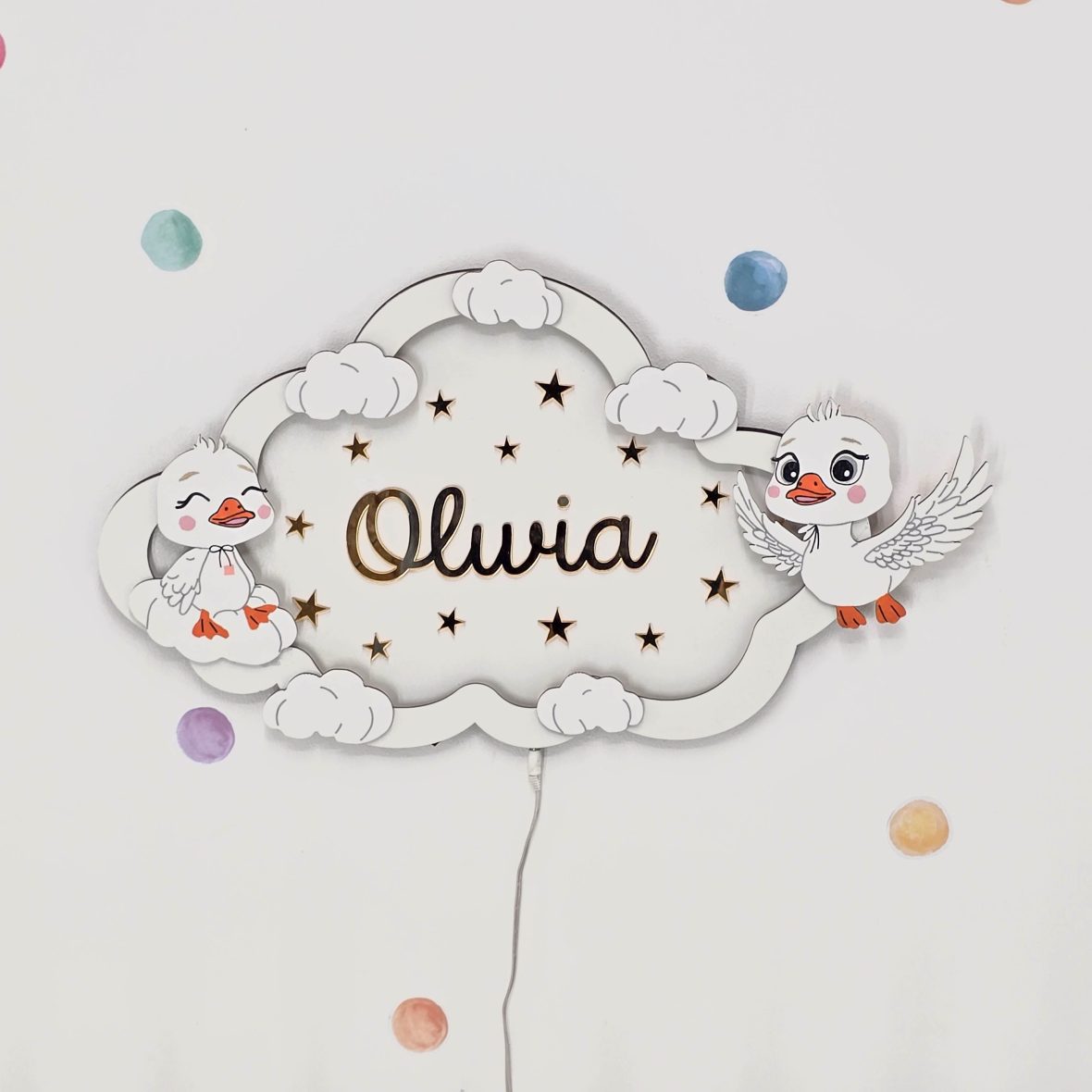 Lampa de veghe cu doua ratuste